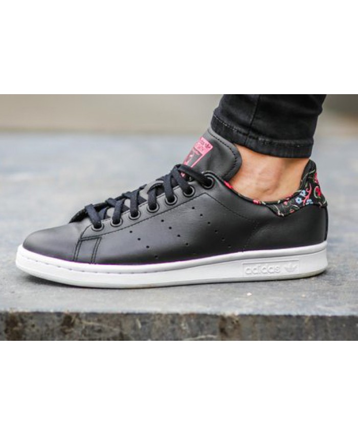 stan smith fleur noir